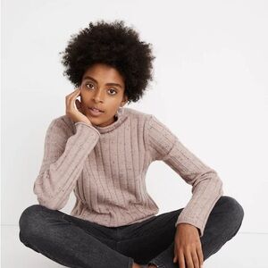 Madewell NWT Donegal Evercrest Turtleneck Sweater in Coziest Yarn Size Small